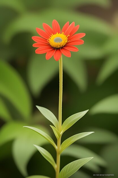 Photo une fleur d'apparence réaliste