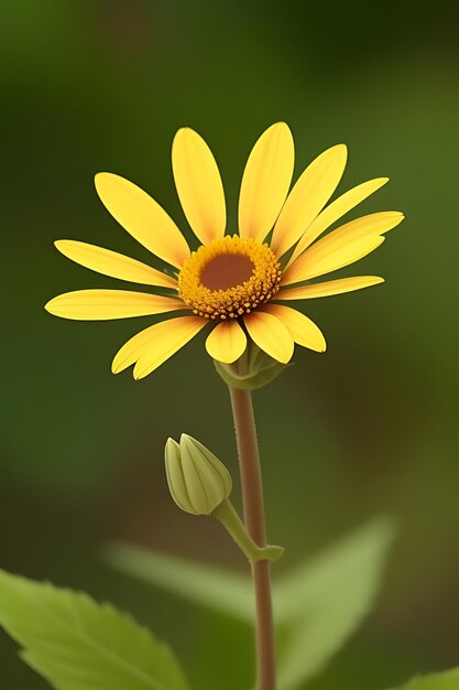 Photo une fleur d'apparence réaliste