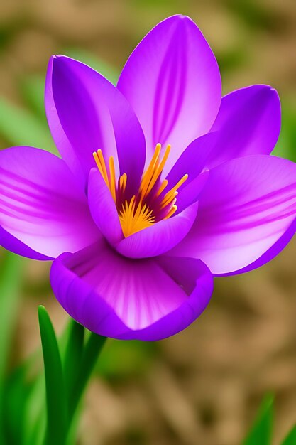 Photo une fleur d'apparence réaliste