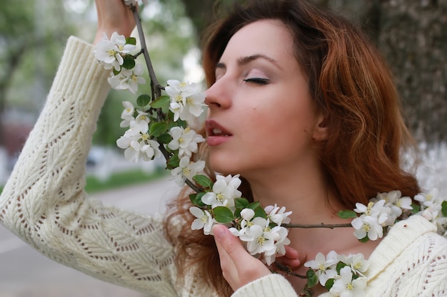 Photo fleur d'arbre d'odeur de femme