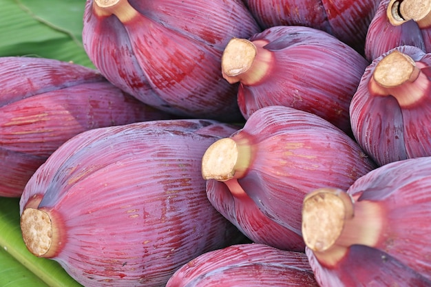 fleur de banane au marché