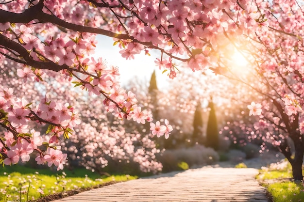 Fleur de cerisier le matin