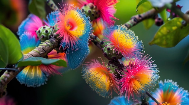Une fleur colorée