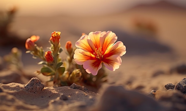 Photo fleur dans le dessert