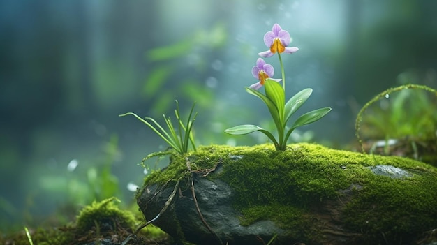 Une fleur dans la forêt