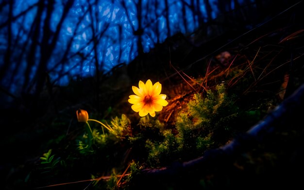 fleur dans le jardin ai généré