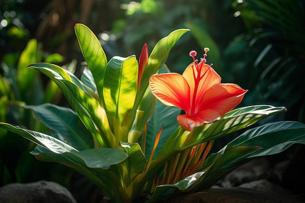 une fleur dans la jungle