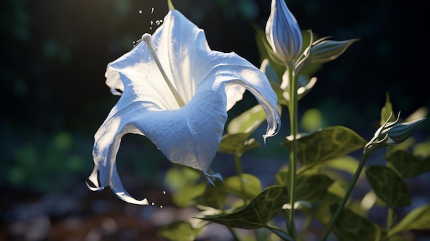 La fleur de Datura Une fleur réaliste générée par l'IA
