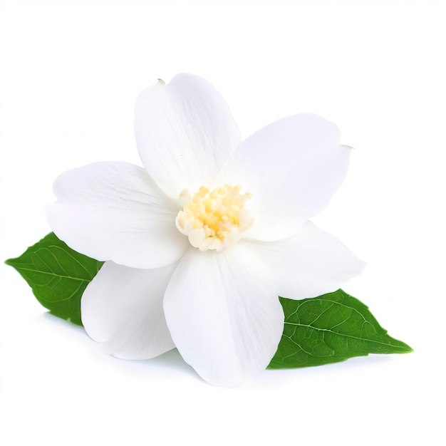 Photo fleur de jasmin isolé sur fond blanc