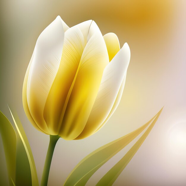 Une fleur jaune et blanche