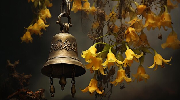 Photo fleur jaune dans le jardin