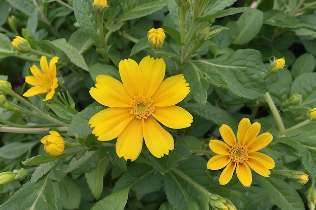 La fleur jaune