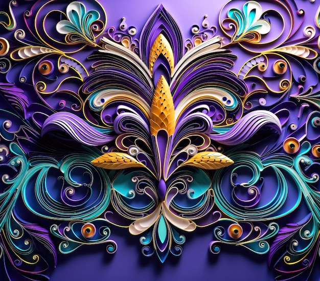 Fleur De Lis Mardi Gras Fond