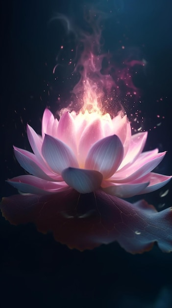 La fleur de lotus est un symbole du pouvoir de la vie.