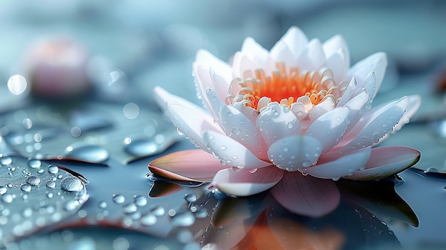 Photo la fleur de lotus est un symbole de la fête de vesak en l'honneur de la naissance, de l'illumination et de la mort de bouddha.