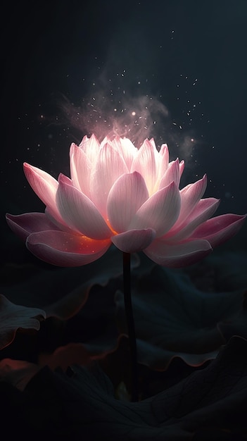 La fleur de lotus est un symbole de sagesse et de sagesse.