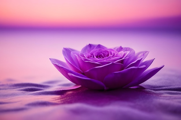 Photo la fleur de lotus rose