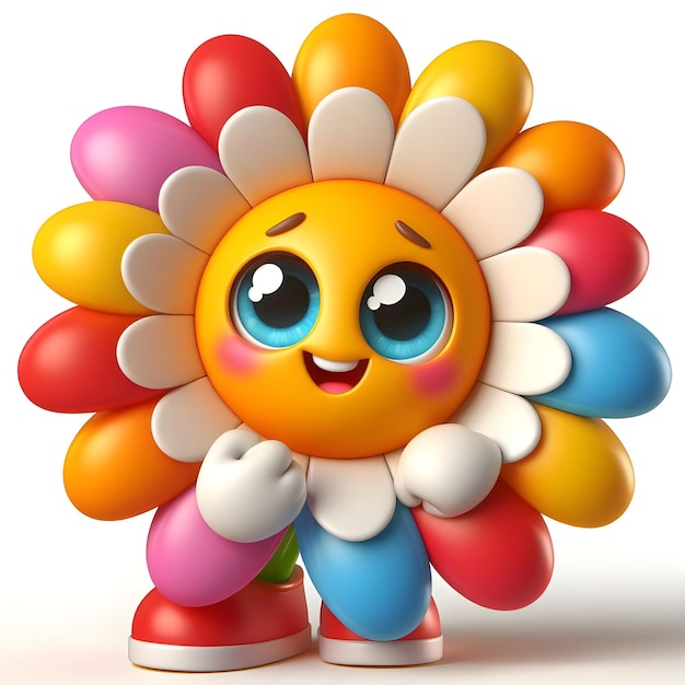 La fleur de marguerite est la mascotte isolée.