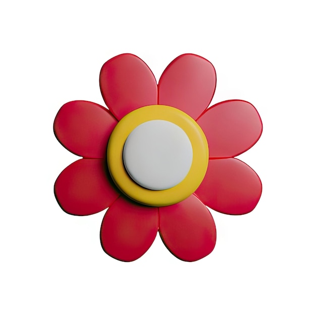 Photo fleur minimaliste en 3d