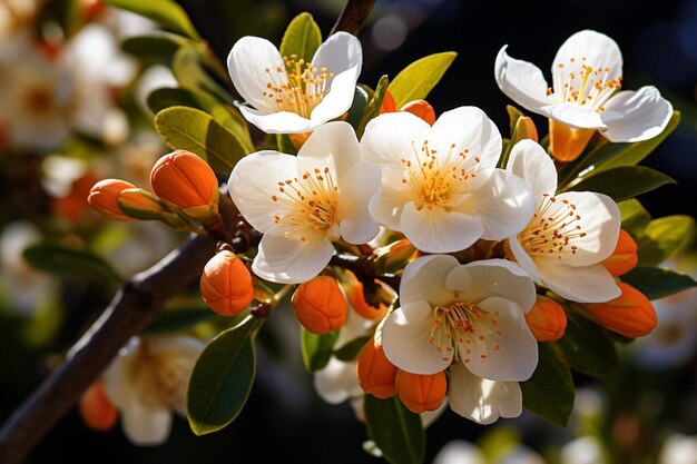 Photo la fleur d'orange au printemps