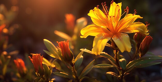 fleur d'orange dans le jardin