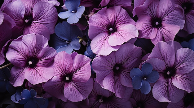 fleur de pétunia de velours photo