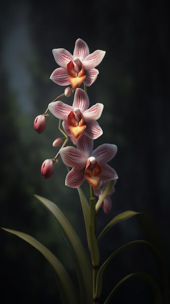 Une fleur qui s'appelle orchidées