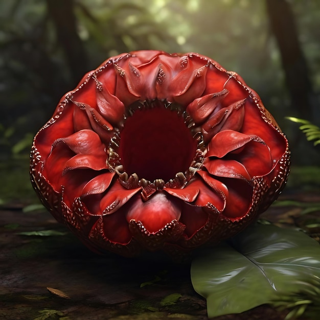 Fleur de Rafflesia Arnoldii dans l'AI terrestre