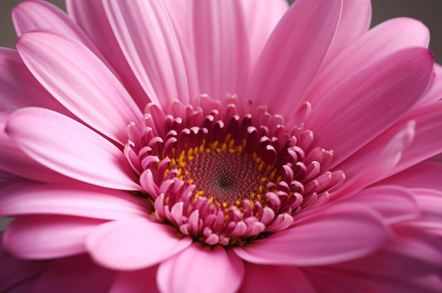 Fleur rose en gros plan Macro plante fraîche flore lumineuse dahlia Générer Ai