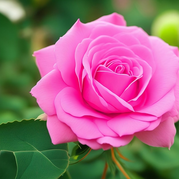 La fleur de rose rose est une IA générative.