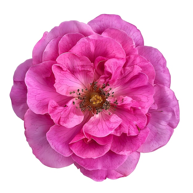 Photo fleur de rosebay de laponie avec une couleur rose foncé et audacieuse le flo clipart isolé sur blanc bg naturel