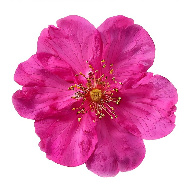 Fleur de rosebay de Laponie avec une couleur rose foncé et audacieuse le Flo Clipart isolé sur blanc BG naturel