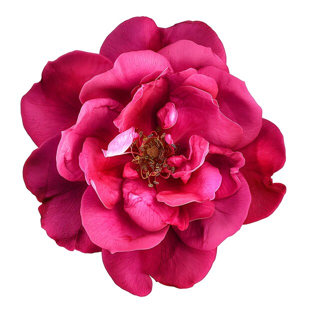 Fleur de rosebay de Laponie avec une couleur rose foncé et audacieuse le Flo Clipart isolé sur blanc BG naturel