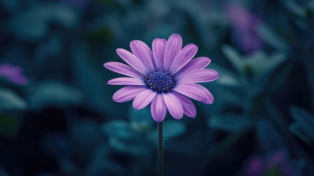 La fleur violette est une IA générative.