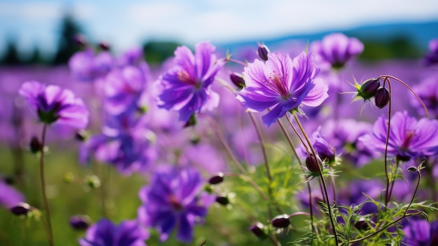 Une fleur violette.