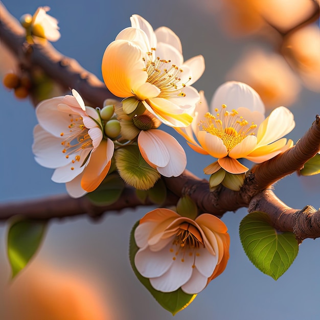 Fleurs d'abricot