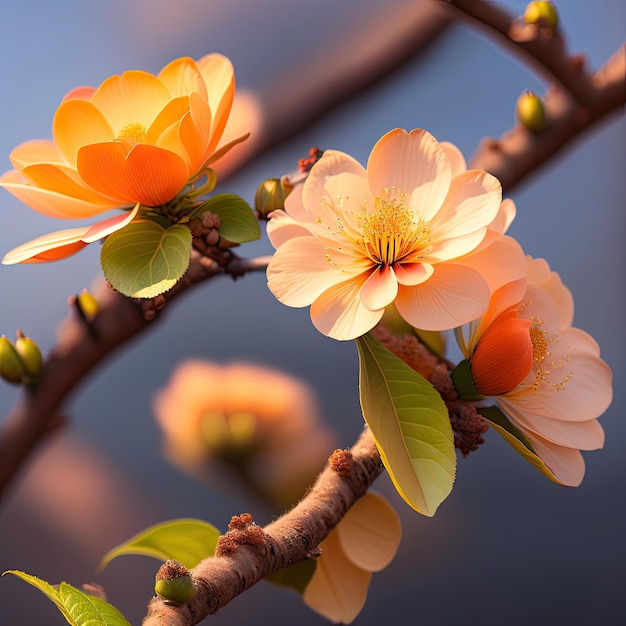 Fleurs d'abricot