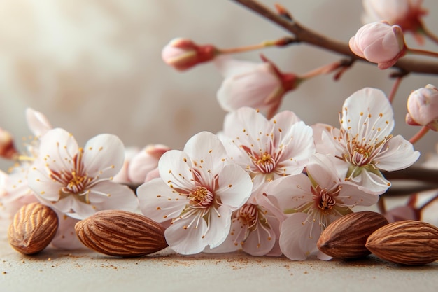 fleurs d'amande et d'amandes