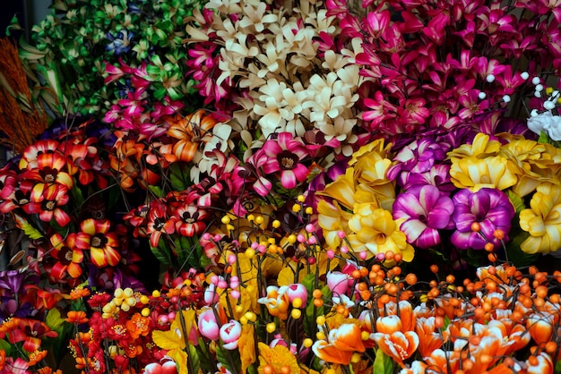 Photo fleurs artificielles