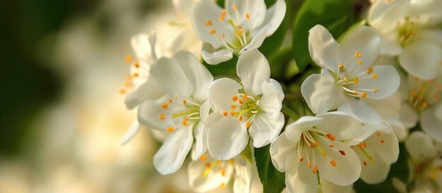 Des fleurs blanches