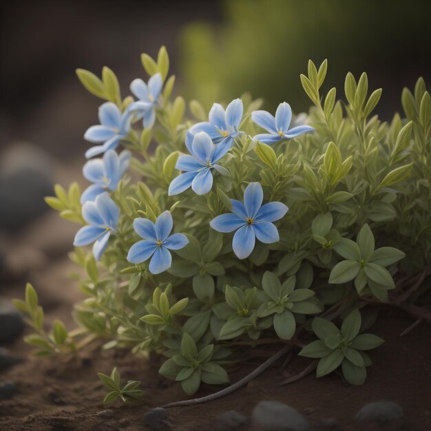 les fleurs bleues