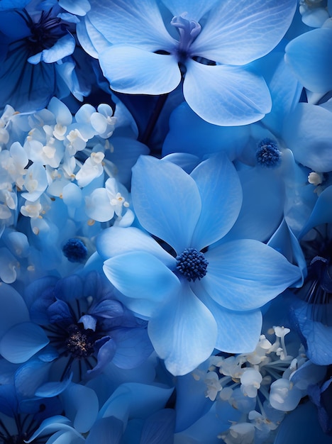 Des fleurs bleues