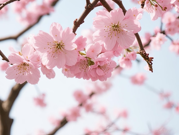 fleurs de cerisier générative ai