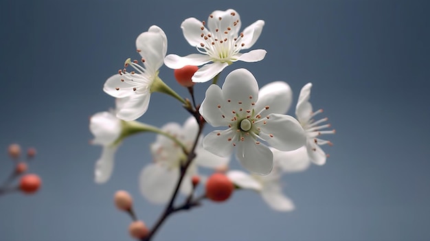 fleurs de cerisier HD 8K fond d'écran Image photographique