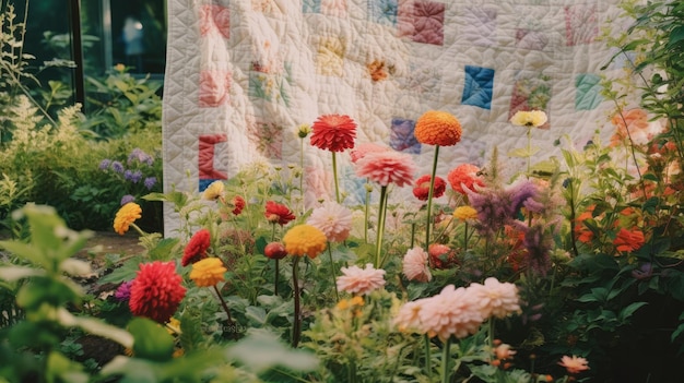 Des fleurs colorées dans l'herbe Une manifestation vibrante de la nature Beauté du printemps