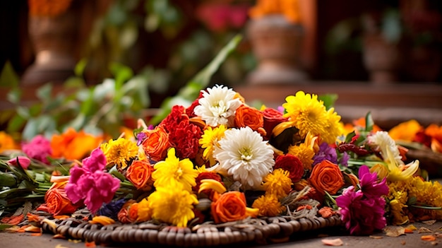 fleurs colorées à vendre