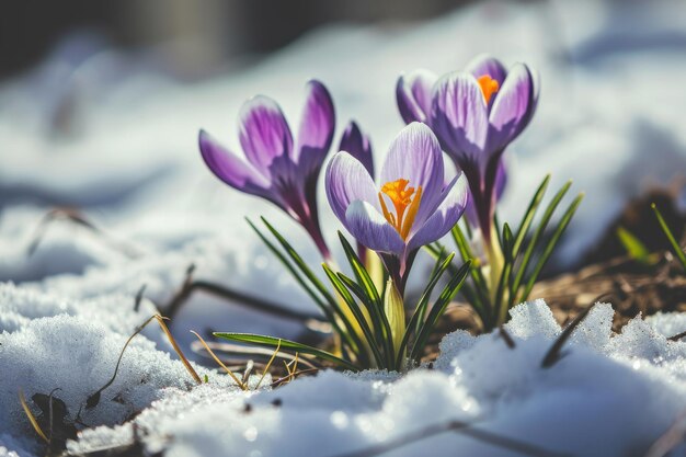 Fleurs de crocus