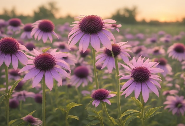 des fleurs dans le champ