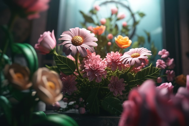 Fleurs épanouies pour célébrer la fête des mères