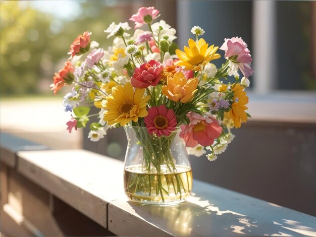 Fleurs d'été vibrantes Un bouquet de soleil